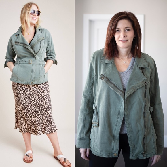 Anthropologie Jackets & Blazers - Antropologie PLUS Everyday Belted Moto Jacket